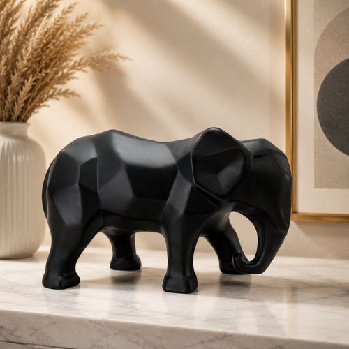Ceramic Diamond Cut Elephant